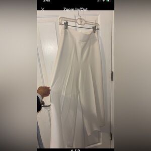 Zara White Wide Leg Pants